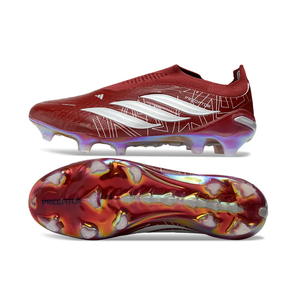 Chuteira Campo Adidas Predator LL 26 Elite FG Vermelho e Branco