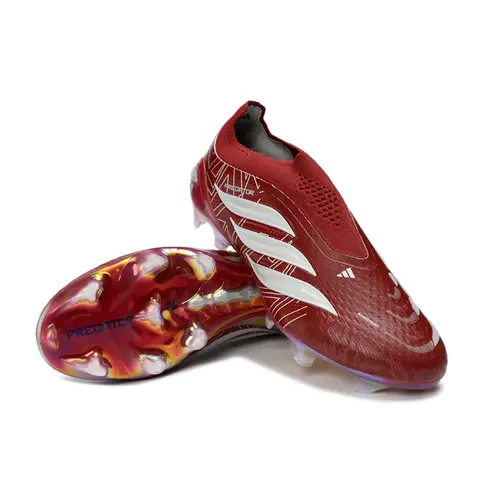 Chuteira Campo Adidas Predator LL 26 Elite FG Vermelho e Branco