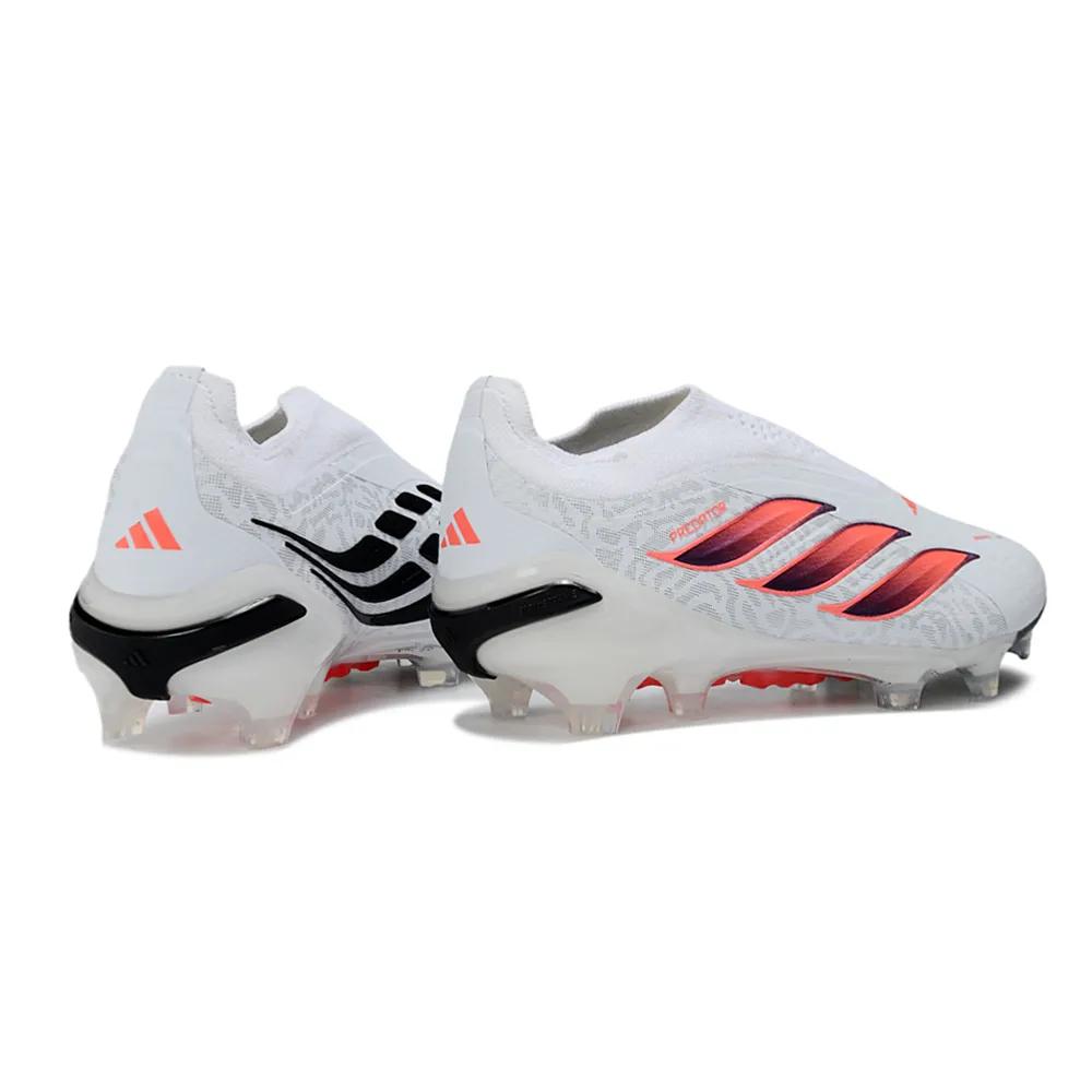Chuteira Campo Adidas Predator LL 26 Elite FG Branco, Rosa e Preto