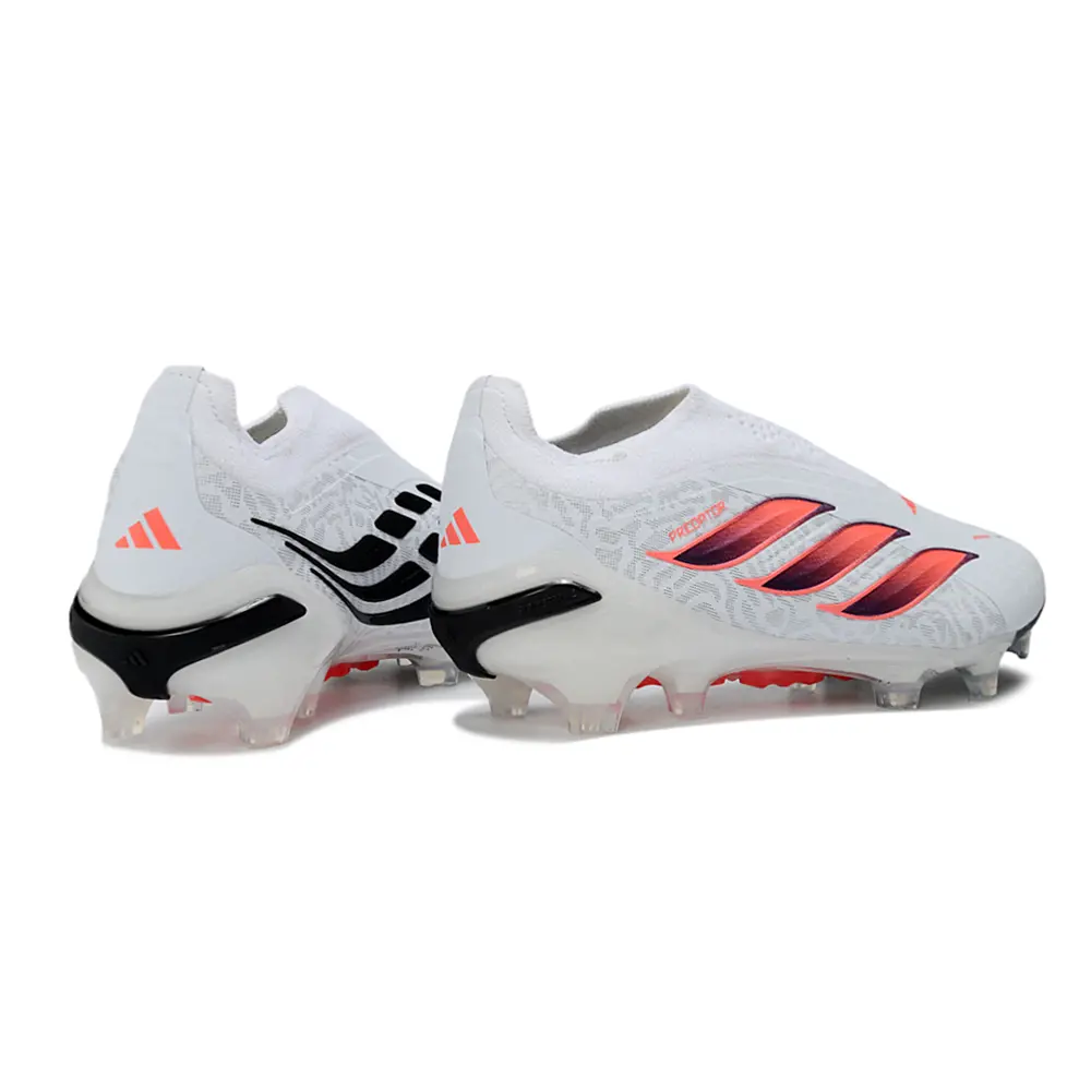 Chuteira Campo Adidas Predator LL 26 Elite FG Branco, Rosa e Preto