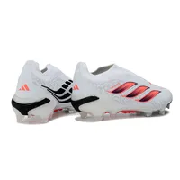 Chuteira Campo Adidas Predator LL 26 Elite FG Branco, Rosa e Preto - imagem 6