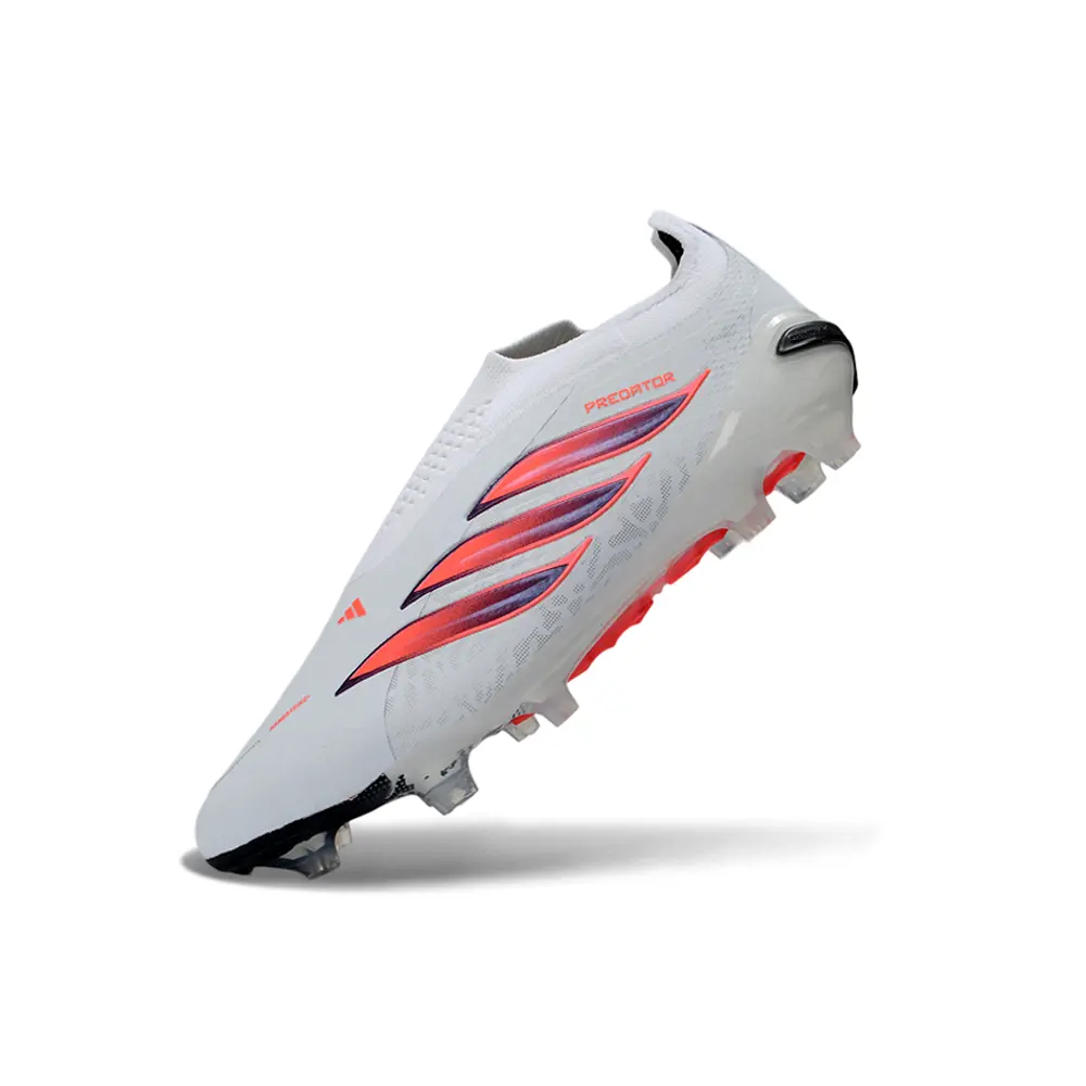 Chuteira Campo Adidas Predator LL 26 Elite FG Branco, Rosa e Preto