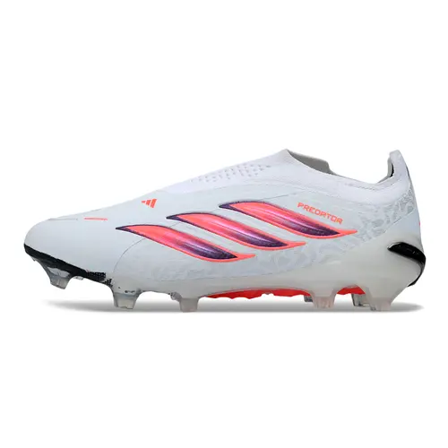 Chuteira Campo Adidas Predator LL 26 Elite FG Branco, Rosa e Preto