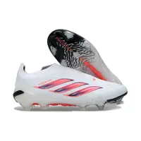 Chuteira Campo Adidas Predator LL 26 Elite FG Branco, Rosa e Preto - imagem 7