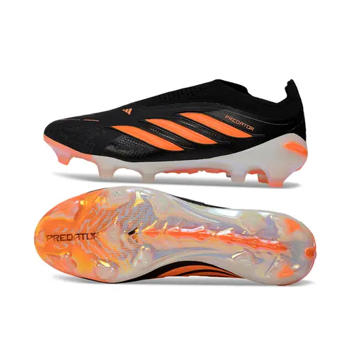 Chuteira Campo Adidas Predator LL 26 Elite FG Preto e Laranja