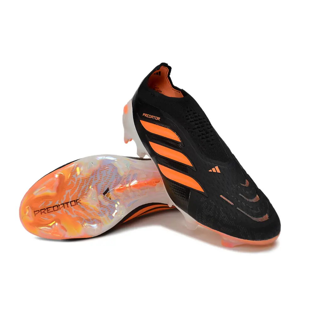 Chuteira Campo Adidas Predator LL 26 Elite FG Preto e Laranja