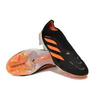 Chuteira Campo Adidas Predator LL 26 Elite FG Preto e Laranja - imagem 5