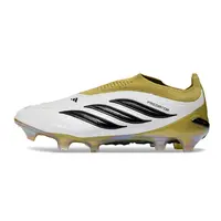 Chuteira Campo Adidas Predator LL 26 Elite FG Branco, Dourado e Preto - imagem 1