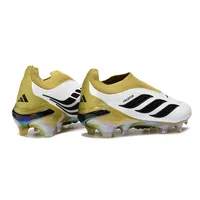 Chuteira Campo Adidas Predator LL 26 Elite FG Branco, Dourado e Preto - imagem 4