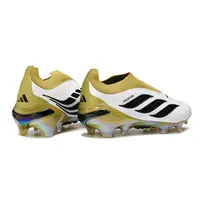Chuteira Campo Adidas Predator LL 26 Elite FG Branco, Dourado e Preto - imagem 4