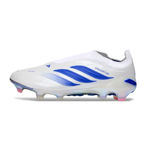Chuteira Campo Adidas Predator LL 26 Elite FG Branco e Azul