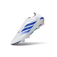 Chuteira Campo Adidas Predator LL 26 Elite FG Branco e Azul - imagem 4