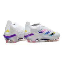 Chuteira Campo Adidas Predator LL 26 Elite FG Branco e Colorido - imagem 6