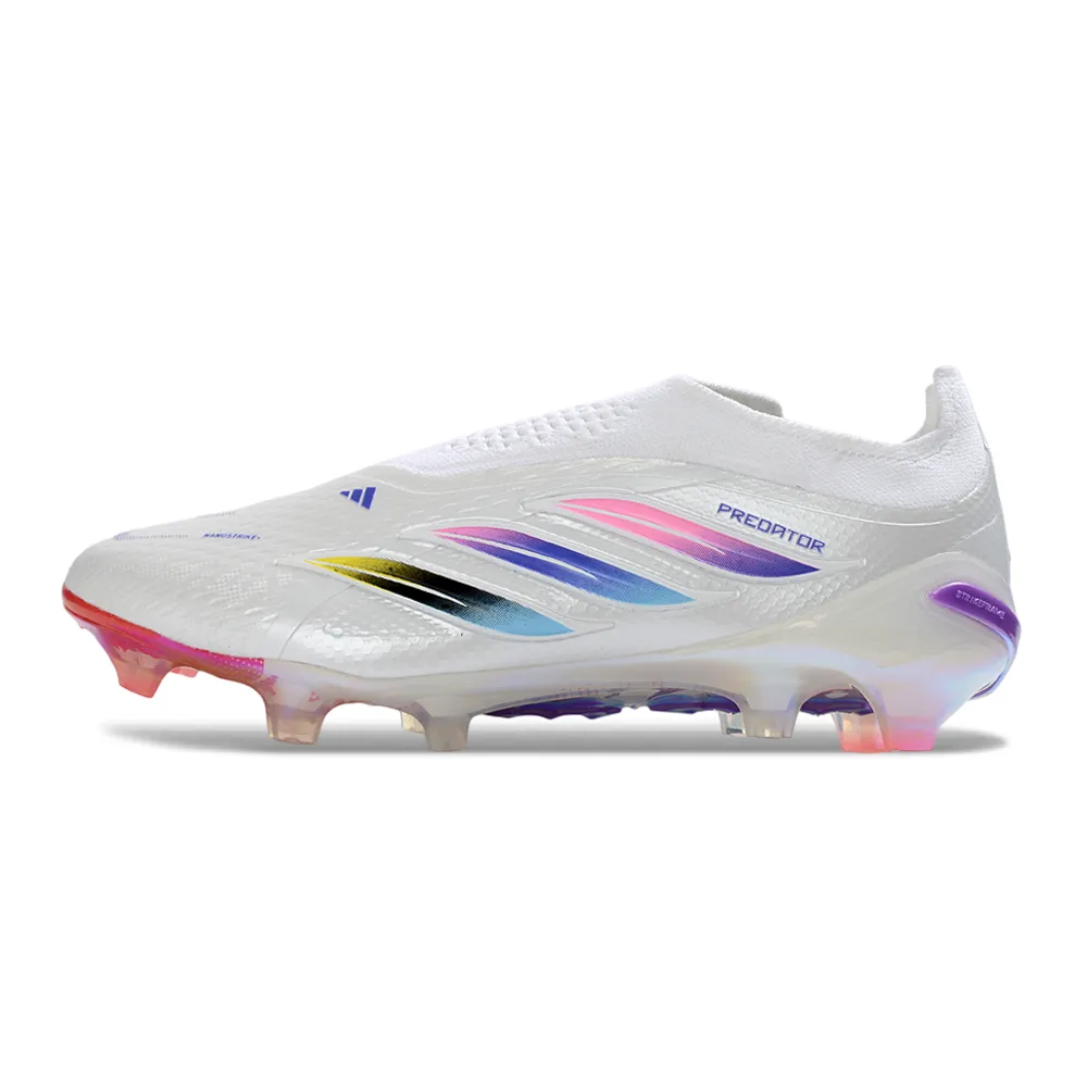 Chuteira Campo Adidas Predator LL 26 Elite FG Branco e Colorido
