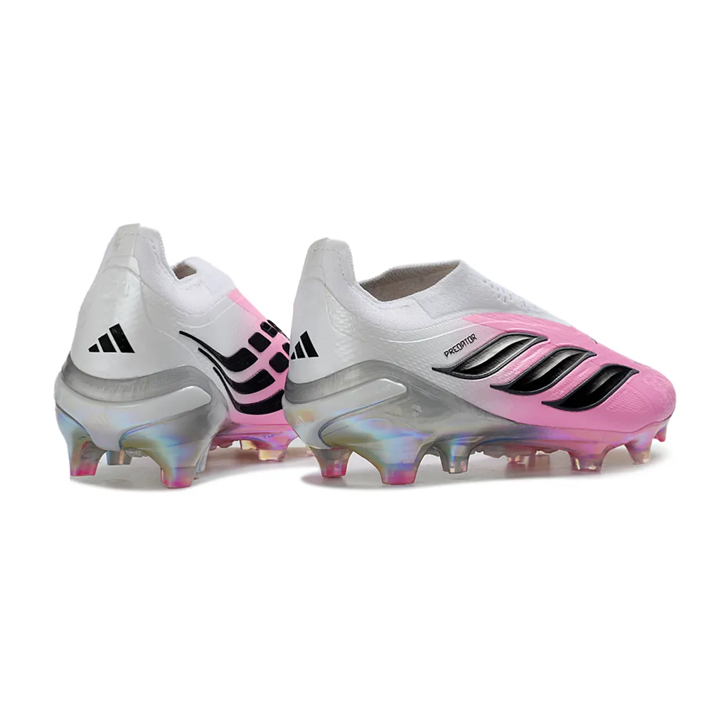 Chuteira Campo Adidas Predator LL 26 Elite FG Rosa, Branco e Preto