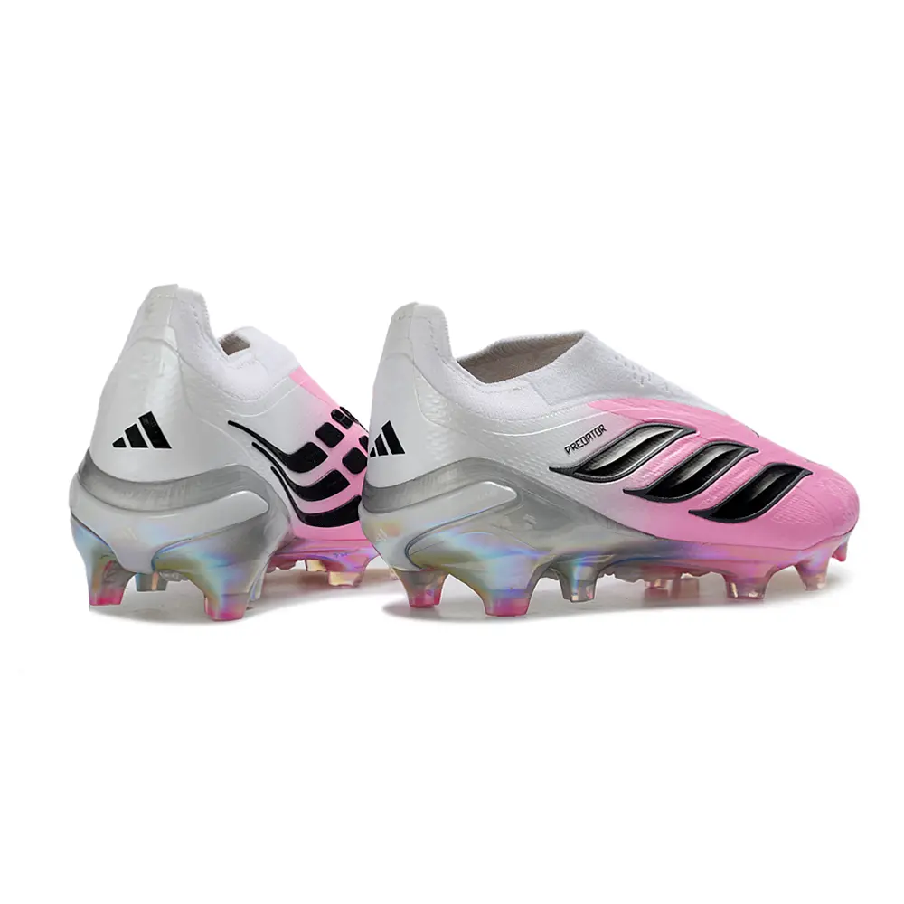 Chuteira Campo Adidas Predator LL 26 Elite FG Rosa, Branco e Preto