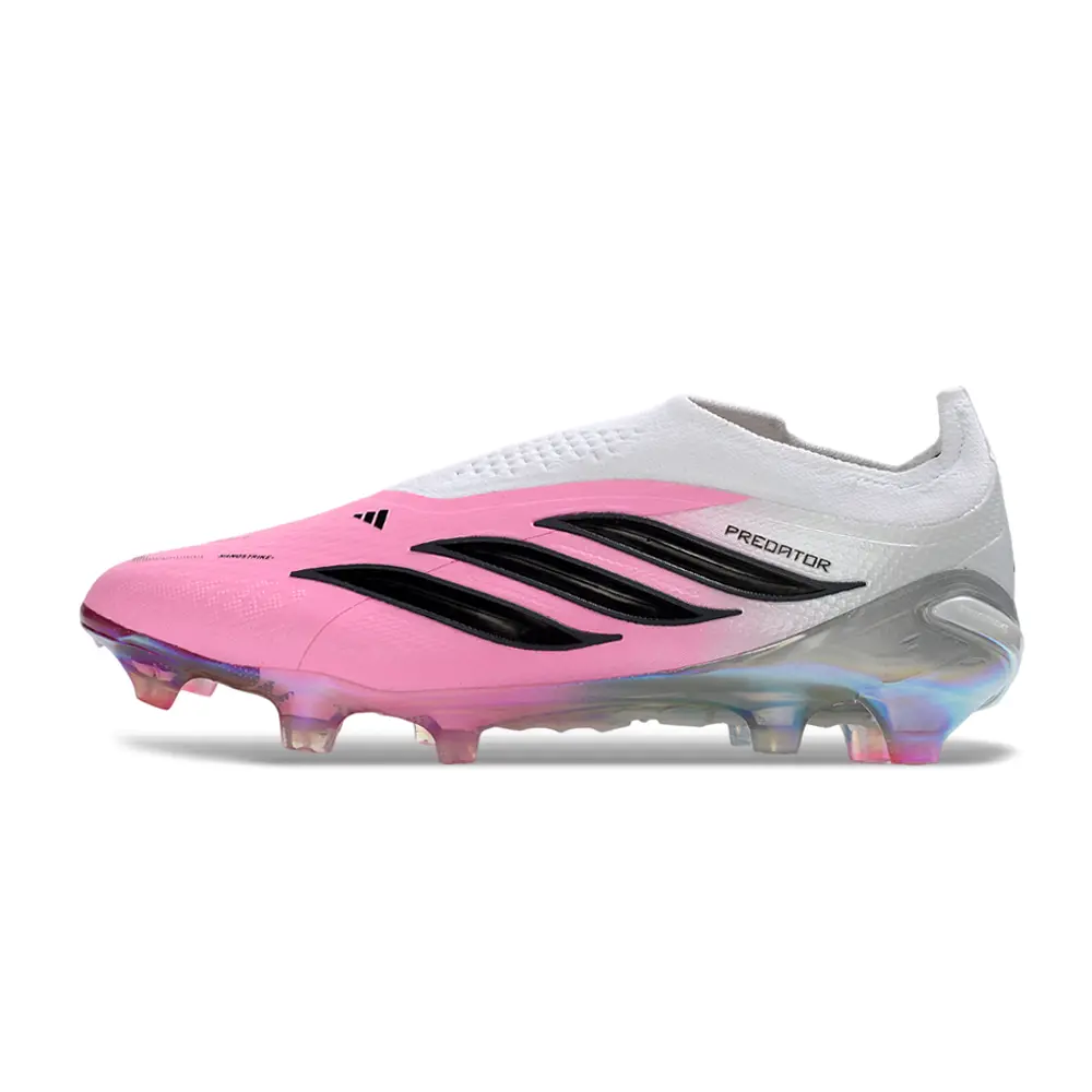 Chuteira Campo Adidas Predator LL 26 Elite FG Rosa, Branco e Preto
