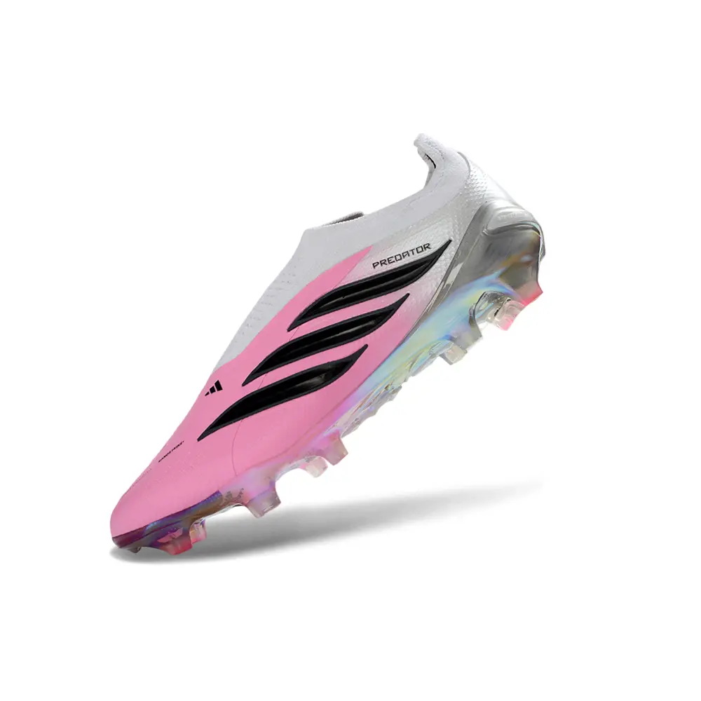 Chuteira Campo Adidas Predator LL 26 Elite FG Rosa, Branco e Preto