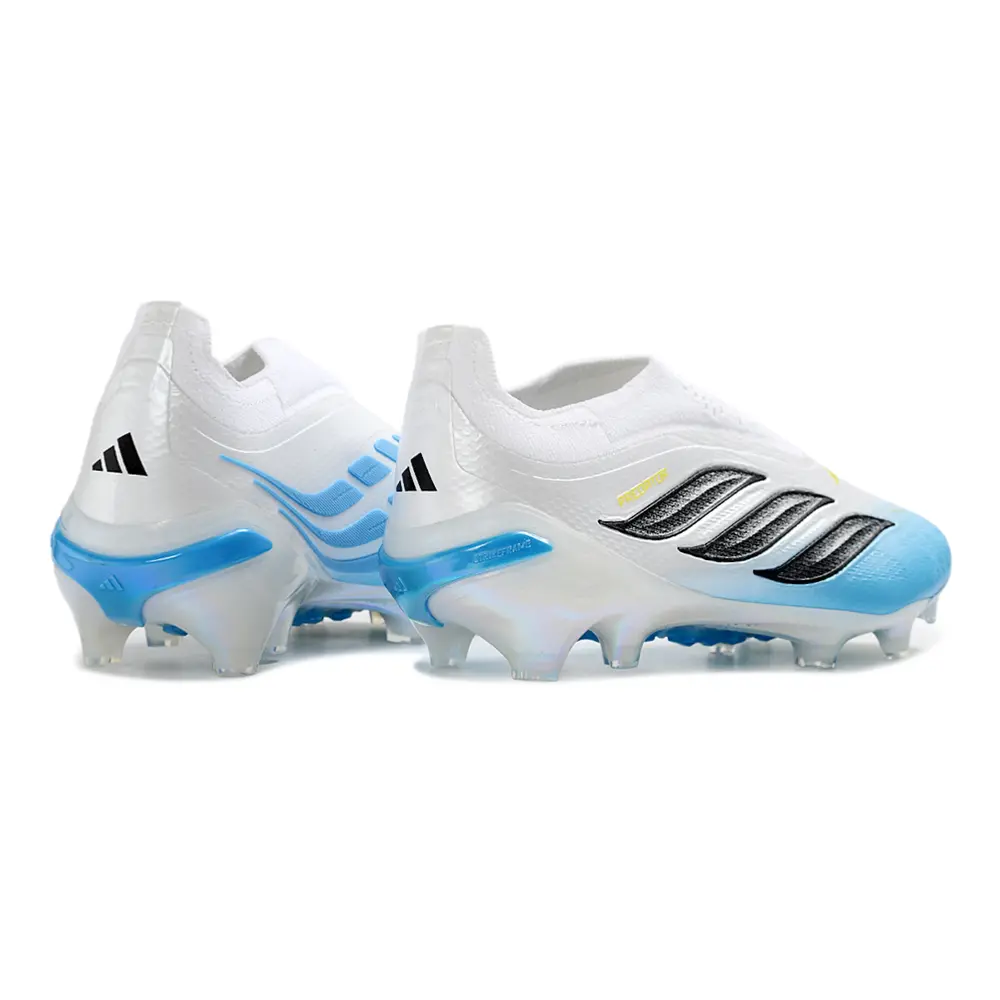 Chuteira Campo Adidas Predator LL 26 Elite FG Branco e Azul