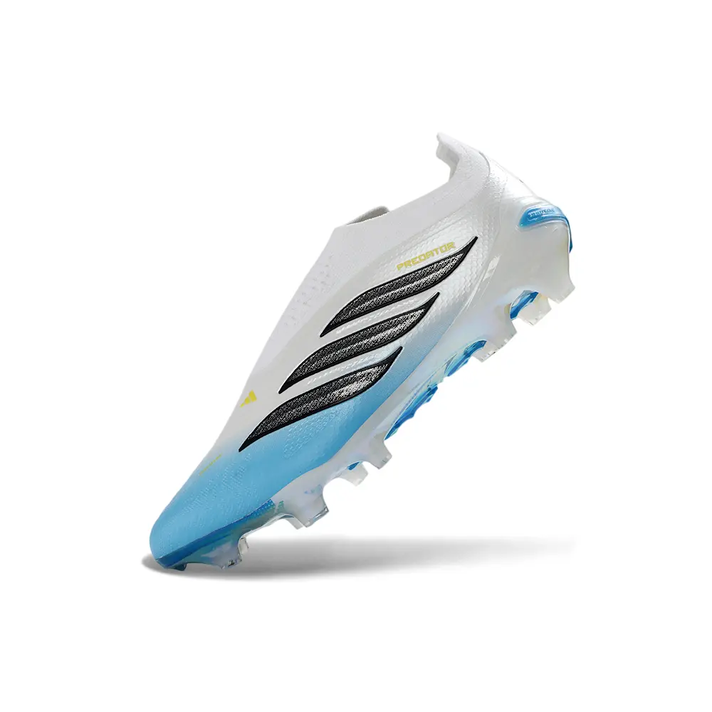 Chuteira Campo Adidas Predator LL 26 Elite FG Branco e Azul