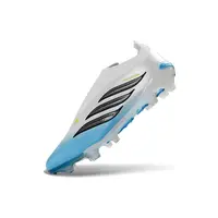 Chuteira Campo Adidas Predator LL 26 Elite FG Branco e Azul - imagem 5