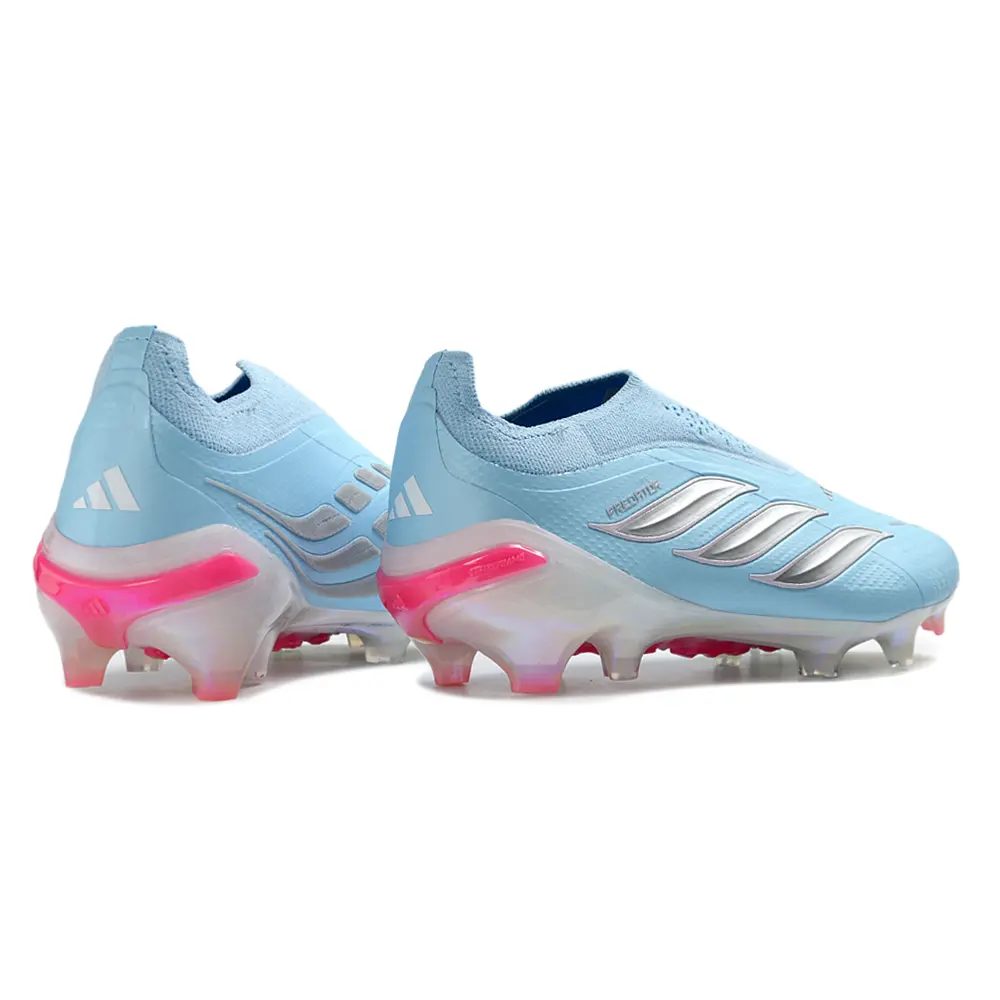 Chuteira Campo Adidas Predator LL 26 Elite FG Azul, Prata e Rosa