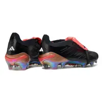 Chuteira Campo Adidas Predator Tongue 26 Elite FG Preto e Vermelho - imagem 3