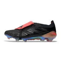 Chuteira Campo Adidas Predator Tongue 26 Elite FG Preto e Vermelho - imagem 1