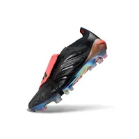Chuteira Campo Adidas Predator Tongue 26 Elite FG Preto e Vermelho - imagem 5