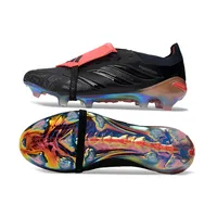 Chuteira Campo Adidas Predator Tongue 26 Elite FG Preto e Vermelho - imagem 6