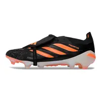 Chuteira Campo Adidas Predator Tongue 26 Elite FG Preto e Laranja - imagem 1