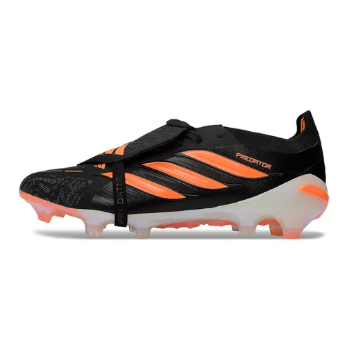 Chuteira Campo Adidas Predator Tongue 26 Elite FG Preto e Laranja