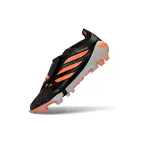 Chuteira Campo Adidas Predator Tongue 26 Elite FG Preto e Laranja - imagem 3