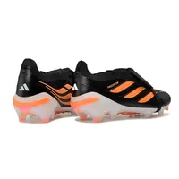 Chuteira Campo Adidas Predator Tongue 26 Elite FG Preto e Laranja - imagem 4