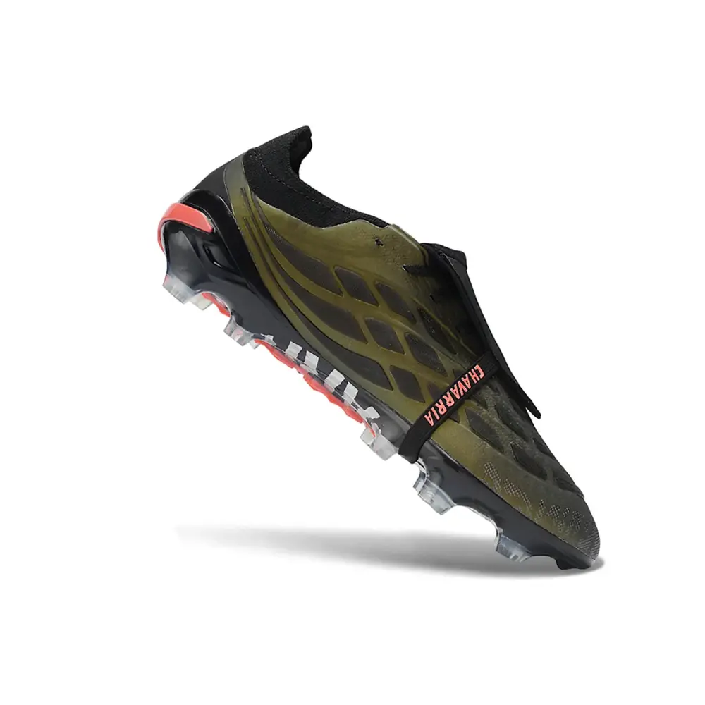 Chuteira Campo Adidas Predator Tongue 26 Elite FG Verde Militar e Preto