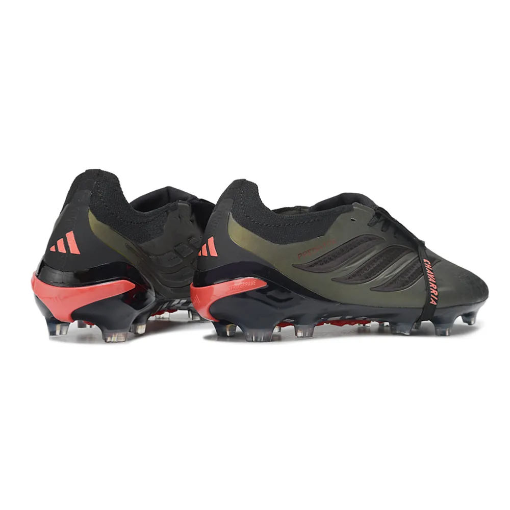Chuteira Campo Adidas Predator Tongue 26 Elite FG Verde Militar e Preto