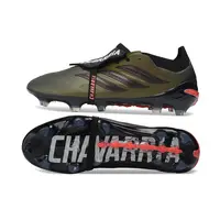 Chuteira Campo Adidas Predator Tongue 26 Elite FG Verde Militar e Preto - imagem 7