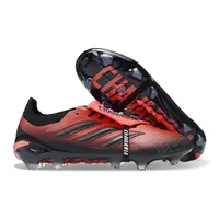 Chuteira Campo Adidas Predator Tongue 26 Elite FG Vermelho e Preto - imagem 6