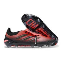 Chuteira Campo Adidas Predator Tongue 26 Elite FG Vermelho e Preto - imagem 6