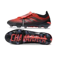Chuteira Campo Adidas Predator Tongue 26 Elite FG Vermelho e Preto - imagem 7