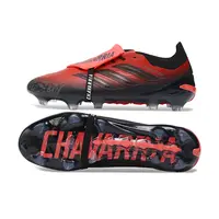 Chuteira Campo Adidas Predator Tongue 26 Elite FG Vermelho e Preto - imagem 7