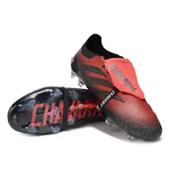Chuteira Campo Adidas Predator Tongue 26 Elite FG Vermelho e Preto - imagem 4