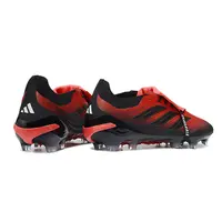 Chuteira Campo Adidas Predator Tongue 26 Elite FG Vermelho e Preto - imagem 5
