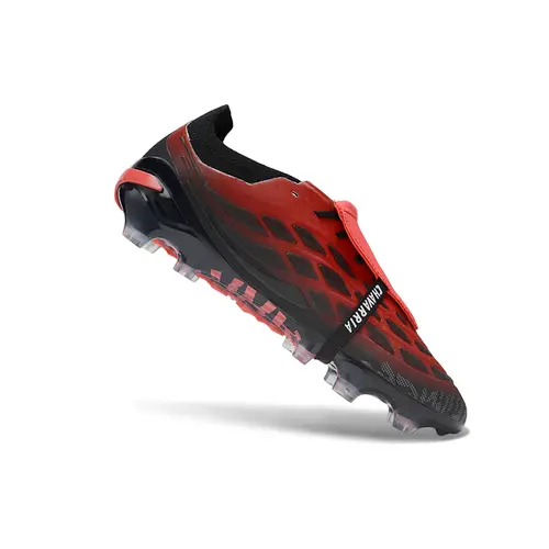 Chuteira Campo Adidas Predator Tongue 26 Elite FG Vermelho e Preto