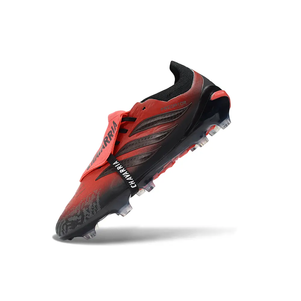 Chuteira Campo Adidas Predator Tongue 26 Elite FG Vermelho e Preto