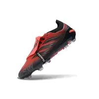 Chuteira Campo Adidas Predator Tongue 26 Elite FG Vermelho e Preto - imagem 3