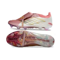 Chuteira Campo Adidas Predator Tongue 26 Elite FG Rosa e Dourado - imagem 5