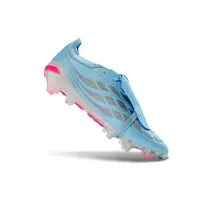 Chuteira Campo Adidas Predator Tongue 26 Elite FG Azul, Prata e Rosa - imagem 3