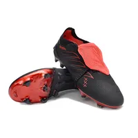 Chuteira Campo Adidas Predator Tongue 26 Elite FG Preto Fosco e Vermelho - imagem 5
