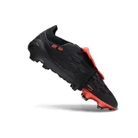 Chuteira Campo Adidas Predator Tongue 26 Elite FG Preto Fosco e Vermelho - imagem 3